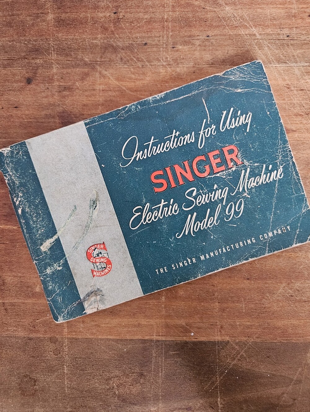 Vintage Singer Sewing Machine Model 99 Instruction Booklet Manual 99K 1953